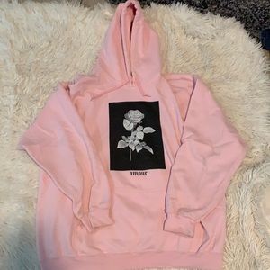 amour graphic hoodie